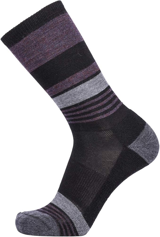 EnerWear 4 Pack Women's Merino Wool Outdoor Hiking Trail Crew Sock