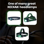 KODIAK LitezAll Rechargeable Micro Head Lamp - Compact Headlamp Rechargeable for Outdoor Activities - Lightweight Rechargeable Headlamp with Adjustable Strap - Ideal for Camping, Hiking, and Running