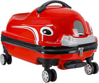 20" Kids Ride-on Travel Suitcase Draw bar box With wheels Portable Car Trolley Suitcase Car Design for Boys and Girls(Size:50 * 31 * 33cm,Color:Red)