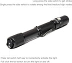 ThruNite LED Flashlight Archer 2A V3, 500 Lumens Mini AA Flashlight with Lanyard, IPX8 Water-Resistant Dual Switch Outdoor Flash Light for Hiking, Camping, Everyday Use, EDC - CW