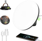 Solar Camping Lantern, Bright USB Rechargeable Camping Light, 4500LM, 4 Light Modes, Waterproof Hanging Tent Light for Camping, Hiking, Power Outages, Hurricane, Cellphone Emergency Charging