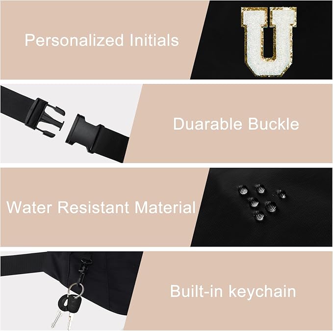 MAXTOP Large Crossbody Fanny Pack with 4-Zipper Pockets,Gifts for Enjoy Sports Festival Workout Traveling Running Casual Hands-Free Wallets Waist Pack Phone Bag Carrying All Phones