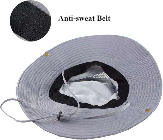 CAMOLAND Mens Fishing Hat Wide Large Brim Sun Hat with Outdoor UV Protection