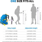 AISUNOURDOOR Lightweight Adjustable Trekking Poles, Aluminum Collapsible Travel Hiking or Walking Sticks for Women Children, with One Disposable Raincoat