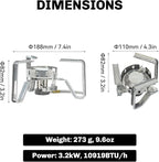 Fire-Maple FMS-125 PRO Gas Stove – Compact High-Powered Backpacking Stove with Wind-Resistant Flame, Stable Detachable Design, Electric Ignition – Lightweight & Durable for Camping & Hiking