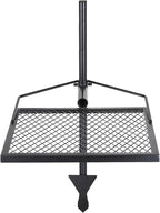 VEVOR Swivel Campfire Grill, Fire Pit Grill Grate over Fire Pits, Heavy Duty Steel Grill Grates, 360° Adjustable Open Fire Outdoor Cooking Equipment, Portable Camp Fire Racks for Camping Outdoor BBQ