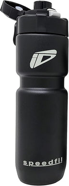 Speedfil Speedflask 21 oz. Vacuum Insulated Stainless Steel Cycling Sports Water Bottle with NEW Bounce Back Lid 2.0 (Black)