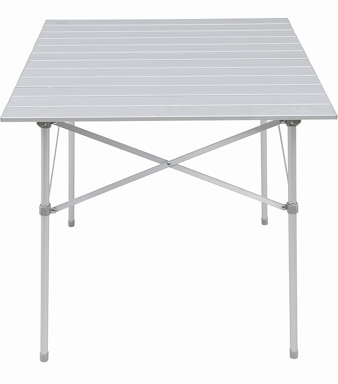 ALPS Mountaineering Aluminum Roll-Top Camp Table with Fast Setup and Compact Storage