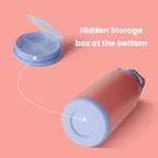 BOTTLE BOTTLE 32oz Insulated Water Bottle Stainless Steel Sport Water Bottle with Straw Dual-use Lid Design for Gym with Pill Box