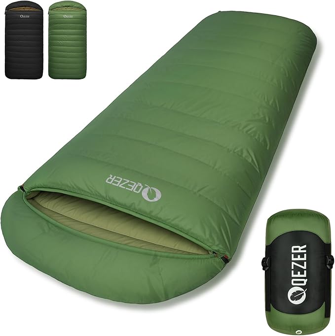 XL Sleeping Bag, Suitable for 4 Seasons Oversized Ultralight Backpacking Sleeping Bag for Adults, Great for Camping and Hiking