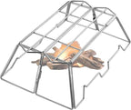 CAMPINGMOON Collapsable Cooking Stand Trivat Stainless Steel for Campfire Open Fire Camping Outdoor MT-3-ST