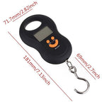 Pocket Portable 50kg/10g LCD Digital Scale Electronic Hand Held Hook Belt Luggage Hanging Scale Backlight Balance Weigting Random Color