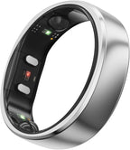 RingConn Gen 2, World’s First Smart Ring with Sleep Apnea Monitoring, No APP Subscription, 12-Day Battery Life, Stress/Heart Rate/Women's Health Tracker, Android & iOS Compatible (Silver, Size 14)
