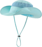 Connectyle Wide Brim Sun Hat for Men Breathable Cowboy Boonie Hat UPF 50+ Sun Protection Bucket Hat for Fishing Hiking