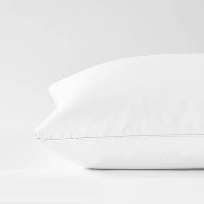 Saatva Down Alternative Pillow - Hypoallergenic Pillow with Plush & Airy Feel - Breathable Organic Cotton Cover - Lofty Microdenier Down Alternative - King (34"x16"), 1 Pack