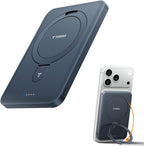 TORRAS EasyGo 0.45" Slim Magnetic Portable Charger Power Bank for iPhone, 5000mAh 22.5W PD Fast Charging Wireless Battery Pack Compatible with Magsafe, iPhone Air,Pro,Pro Max,17,16,15,14,13,12, Black