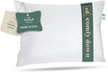 ComfyDown Goose Down Travel Pillow - Filled with 800 Fill Power European Goose Down, Egyptian 300 Thread Count 100% Cotton Cover for Plane car & Home - Made in USA (13" x 18")