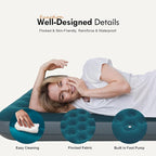 Full Size Camping Air Mattress with Built in Foot Pump, Inflatable Bed Blow Up Mattress Sleeping Pad