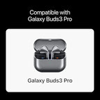 Premium Multi-Flange Eartips for Galaxy Buds3 Pro (Black, Small) – Always Fits, Never Slips