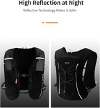 ECOHUB Running Hydration Vest Backpack,Lightweight Breathable Pack with 2L Water Bladder Bag Daypack for Hiking Trail Running Cycling Race Marathon for Women Men