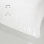 Saatva Down Alternative Pillow - Hypoallergenic Pillow with Plush & Airy Feel - Breathable Organic Cotton Cover - Lofty Microdenier Down Alternative - King (34"x16"), 1 Pack