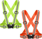 High Visibility Reflective Vest Safety Vest Running Reflective Gear Adjustable Reflective Vest for Walking,Jogging,Hiking,Night Cycling