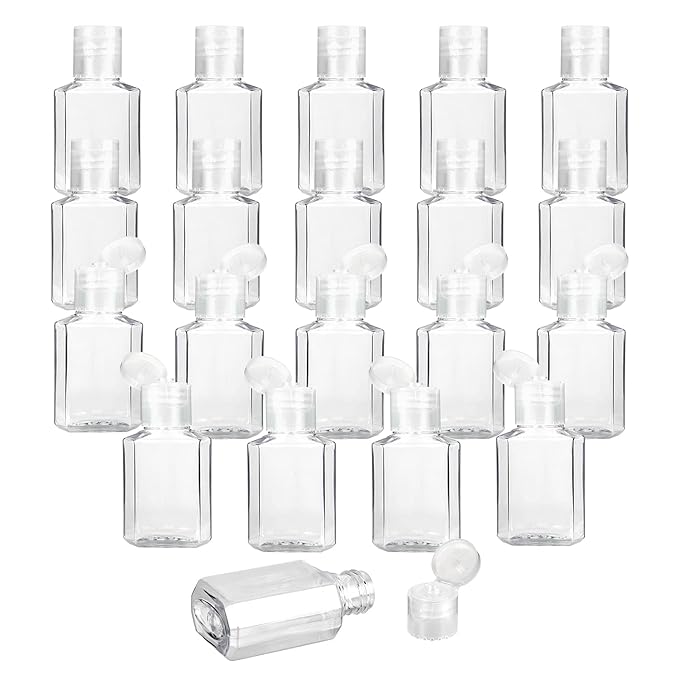 Saiveina 30 Pcs 1 oz Travel Bottles, Empty Hand Sanitizer Bottles, Portable, Refillable Containers for Business Trip