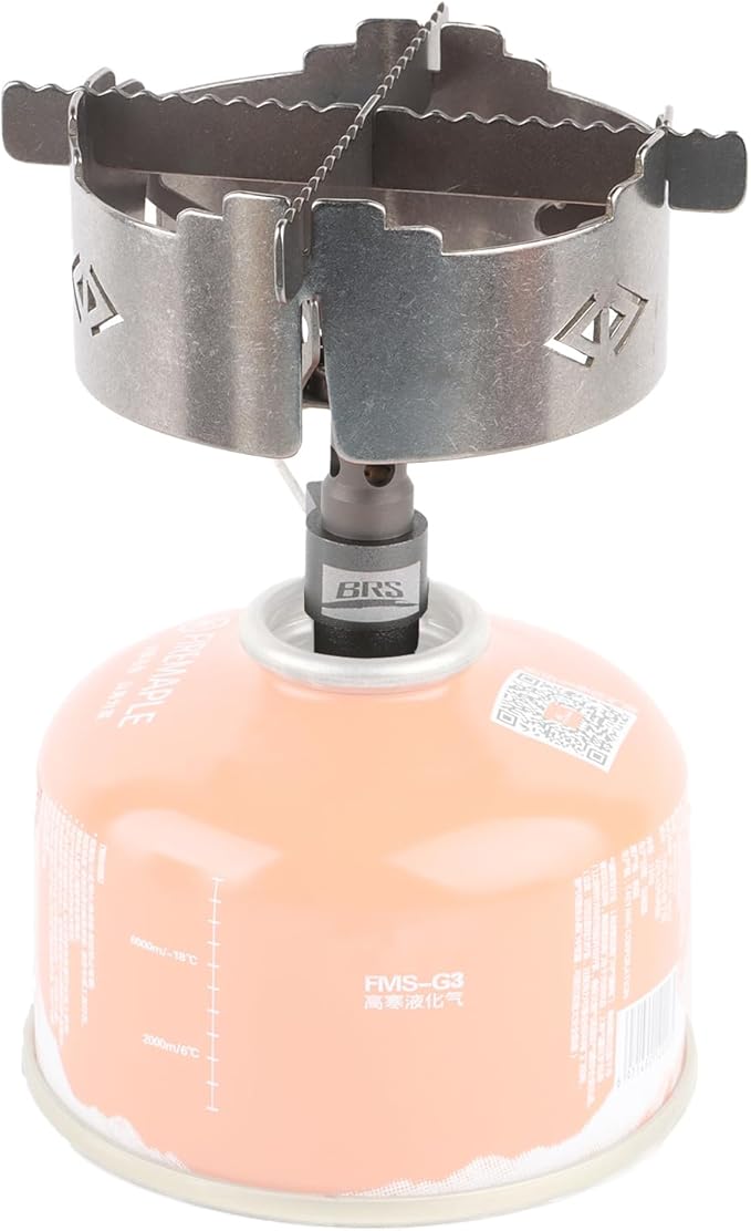 BRS 3000T Stove Windscreen Titanium Camp Stove Windshield with Storage Box for Outdoor Camping Ultralight (Grey-with stand)