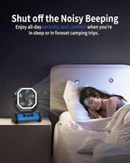 ADUST Camping Fan Battery Operated Powered Fan with LED Lantern Light 20000mAh Rechargeable Portable Oscillating, 360° Rotation Hanging Hook for Tents, Cordless USB Desk Fan(Blue)