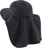 Home Prefer UPF 50+ Sun Hats for Men Women Wide Brim Fishing Hat with Neck Flap UV Protection Sunblock Safari Bucket Hat