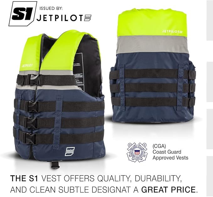 Jetpilot S1 Nylon Coast Guard Approved Life Vest PFD
