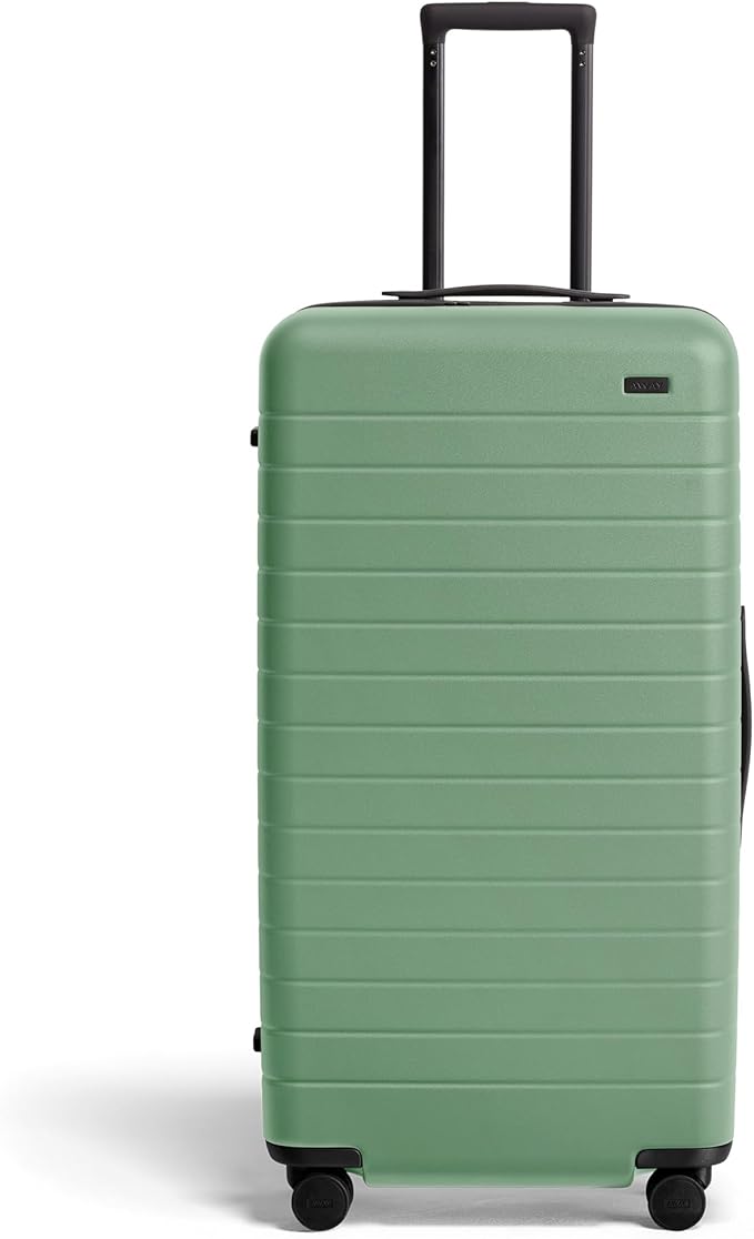 Away Large Trunk Luggage, 31 Inch Hardside Suitcase with Spinner Wheels, Lightweight & Durable, TSA Lock, Ideal for Long Trips, Sea Green
