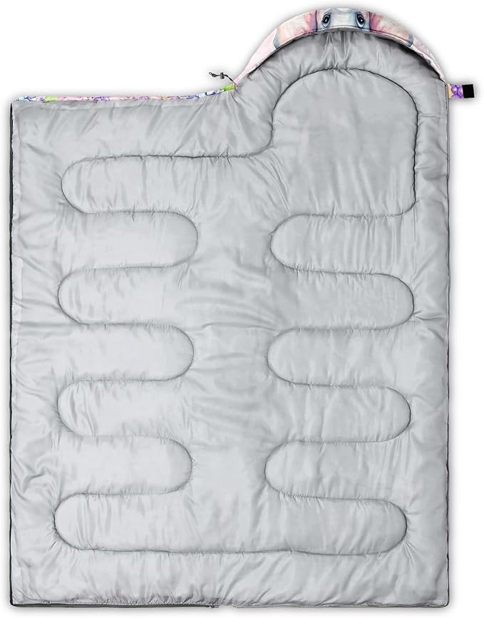 AILONEN Outer Space Astronaut Camping Sleeping Bags,Lightweight & Waterproof,3 Season Warm & Cool Weather,Cartoon Sleeping Bags for Kids,Boys Girls Travelling,Outdoors