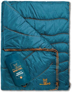 Wise Owl Outfitters Outdoor Camping Blanket – Lightweight Packable Puffy Quilt for Backpacking, Hiking & Travel – Warm Water Resistant Blanket for Cold Weather Camping