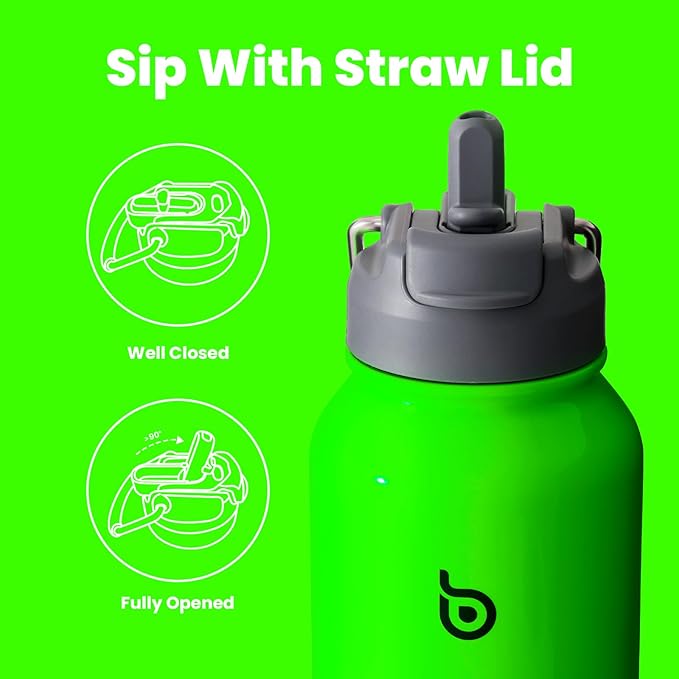 BOTTLE BOTTLE 40 oz sports water bottle stainless steel insulated water bottle with straw and pills holder