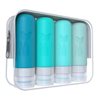 TSA Approved 3oz Leakproof Travel Bottles for Toiletries, Refillable Containers for Shampoo Conditioner Lotion Body Wash (Multicolored H)