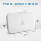 NuDerma Official Carrying Case for High Frequency Wand - Holds All Attachments - Portable for Travel - Compatible with All Nuderma Models - Padded Storage and Travel Case