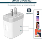 USB Charger Cube, Wall Charger Plug, AILKIN 4.8A 4-Muti Port USB Adapter Power Plug Charging Station Box Base Replacement for iPhone 15 14 13 12 16 Pro Max/X/17, iPad Samsung Phones Charging Block