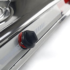 XtremepowerUS 27,000 BTU Double Burner Stove Auto Ignition Outdoor Propane Portable Camping RV Cooking Range Adjustable Knob Countertop