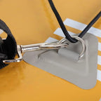 TOBWOLF 6 Pack 3.54" / 9cm Stainless Steel D-Ring Patch for Inflatable Boat Kayak Dinghy SUP, Triangular D-Ring PVC Patch Stand-Up Paddleboard Canoe Rafting Accessories, NO Glue Included