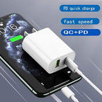 4 Pack USB C Charger Block, Dual Port Type C Wall Charger Fast Charging 20W Power Adapter Cube for iPhone 14/14 Pro/14 Pro Max/14 Plus/13/12/11, XS/XR/X, iPad, Samsung, More