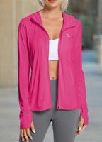 baleaf Women's Sun Protection Jacket Hoodie Clothing Lightweight Long Sleeve Sun Cover Up Shirt