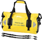 WILD HEART Waterproof Motorcycle Duffel Bag PVC500D Double-bottom With Rope Straps and Inner Pocket 40L 66L 100L for Kayaking, Camping, Boating,Motorcycle