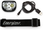 Energizer Rechargeable LED Headlamp Pro400, IPX4 Water Resistant, High-Powered Bright LED, Multiple Light Modes, Best Headlight for Camping, Running, Outdoors, Emergency Light, USB Included