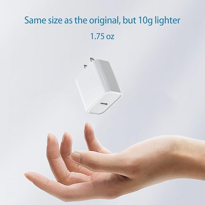 Type C Charger Fast Charging，4 Pack USB C Charger Block，20W Type C Fast Wall Charge Power Adapter for i Phone 17/17 Plus/17 Pro/16/16 Plus/16 Pro/15/15 Plus/15 Pro/S25/S24 and More