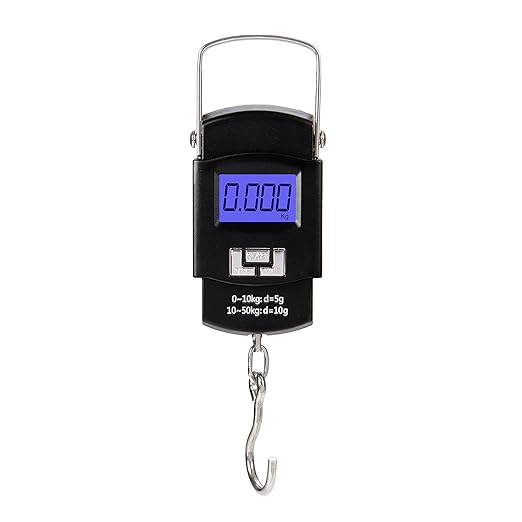 Hyindoor Portable Luggage Scale 50kg/110lb Electronic Digital Suitcase Weight Scale Travel Bag Hanging Weighing Scale