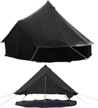 Cotton Canvas Tent Bell - Yurts Breathable and Windproof,Glamping for 6/8/10Person Family Camping