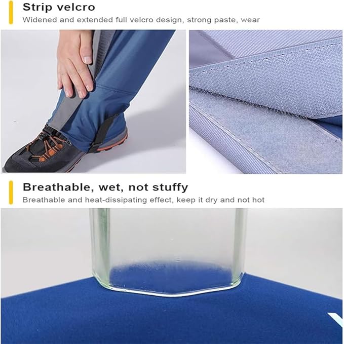 Leg Gaiters Waterproof Boot Gaiters for Hiking Walking Climbing Hunting Skiing