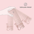 IDEUS Insulated Stainless Steel Water Bottle with 2 Leak-Proof Lids, Thermal Water Flask for Hiking Biking, 24oz, Light Pink