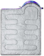 QOOMO Camping Sleeping Bags,3 Season Warm & Cool Weather,Lightweight,Waterproof Sleeping Bags for Adults & Kids,Traveling,and Outdoors,Camping Gear Equipment